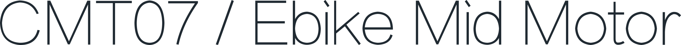 CMT07 / Ebike Mid Motor