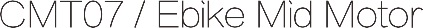 CMT07 / Ebike Mid Motor